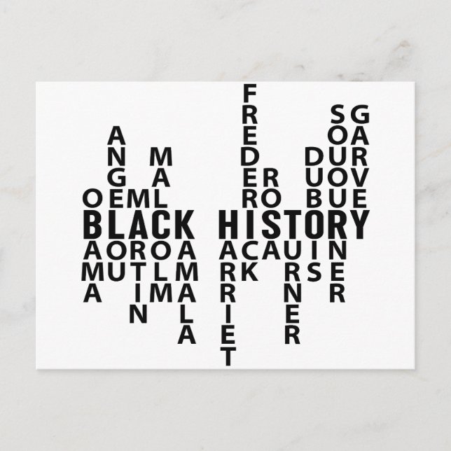 Cartão Postal Mês da História Negra (Frente)