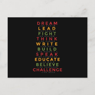 Cartão Postal Mês da história negra