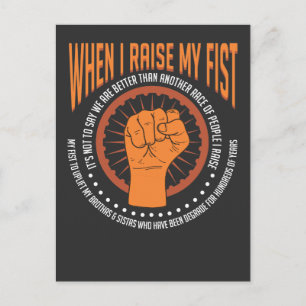 Cartão Postal Mês da História Negra Herança Africana Orgulhoso A