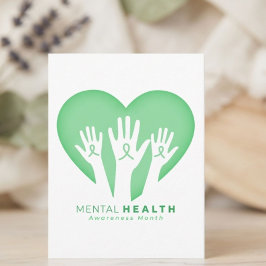 Cartão Postal Mês de Conscientização sobre Saúde Mental