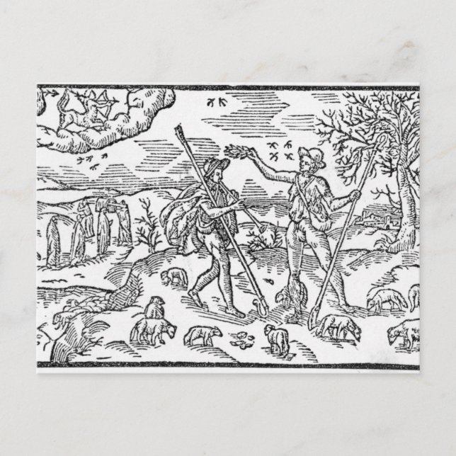 Cartão Postal Mês de setembro "Os ShepHeardes Calender" (Frente)