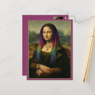 Cartão Postal Mês do Orgulho da Mona Lisa