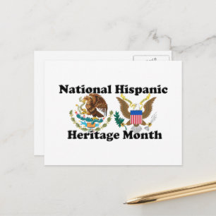 Cartão Postal Mês Nacional da Herança Hispânica - Águias