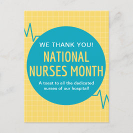 Cartão Postal Mês Nacional das Enfermeiras