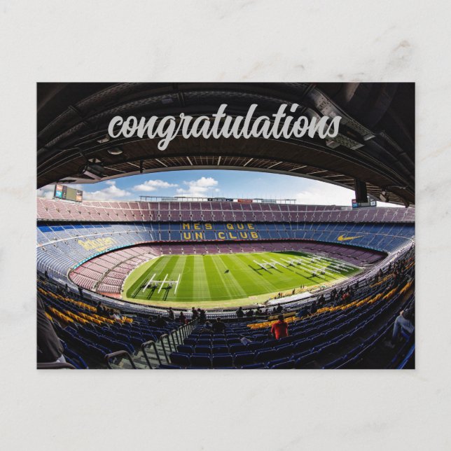 Cartão Postal mes que un club (Frente)