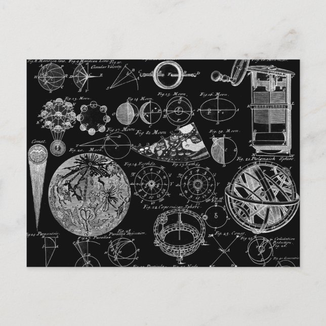 Cartão Postal Mesa da Astronomia (Frente)