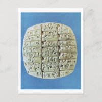 Mesa de contas com script cuneiform, c.2400 BC (t