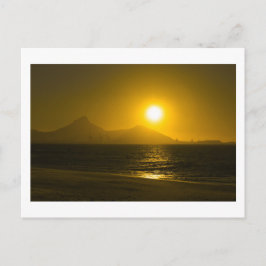 Cartão Postal Mesa do Cabo do Oceano Montanhoso Sunset