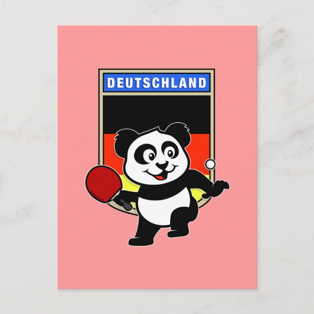 Cartão Postal Mesa Panda na Alemanha (Frente)