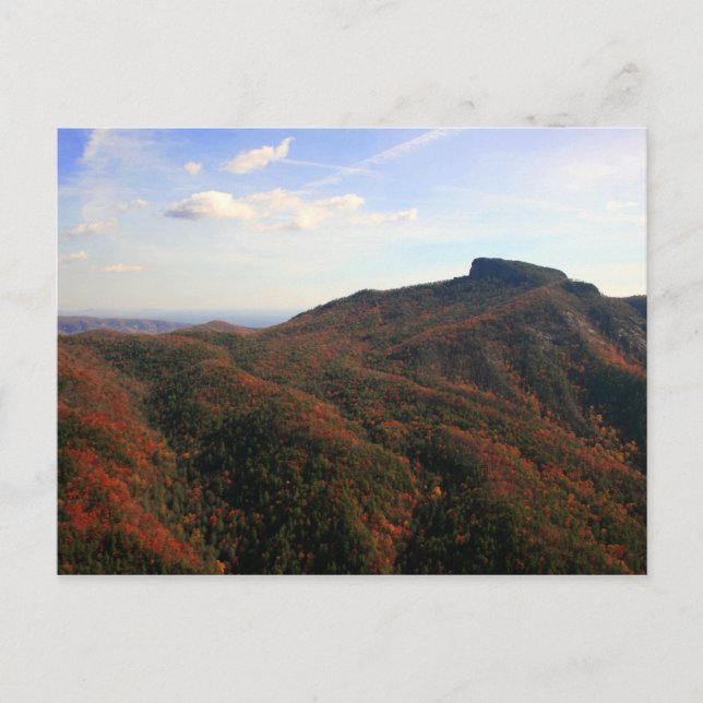 Cartão Postal Mesa Rock of Linville Gorge in Fall, NC (Frente)