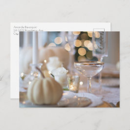 Cartão Postal Mesa sofisticada com cenário elegante