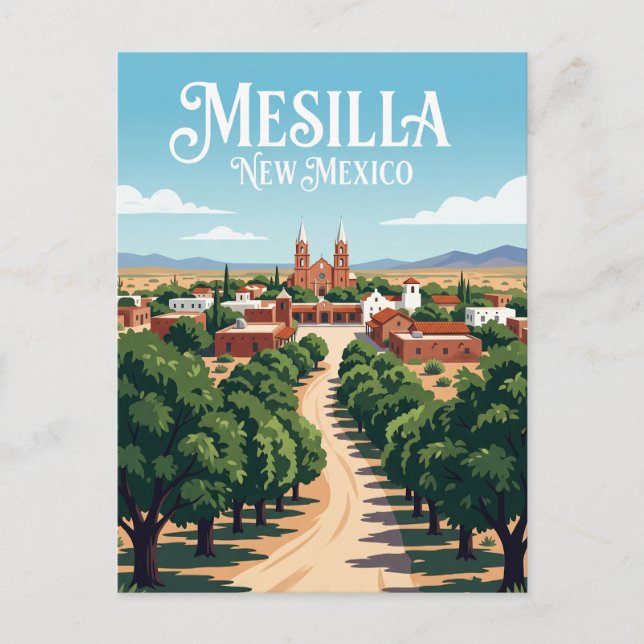 Cartão Postal Mesilla EUA (Frente)