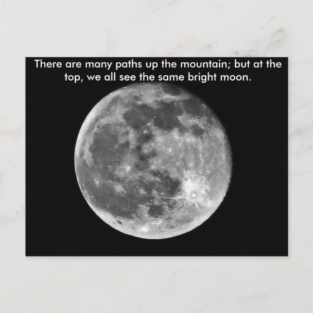 Cartão Postal Mesma Lua Brilhante (Frente)