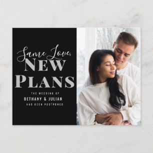 Cartão Postal Mesmo amor, novos planos mudando de data casamento