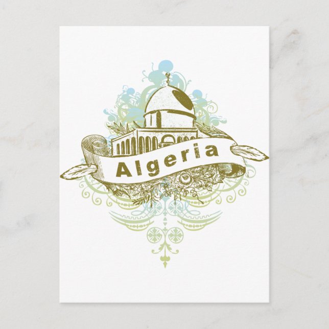 Cartão Postal Mesquita Argélia (Frente)
