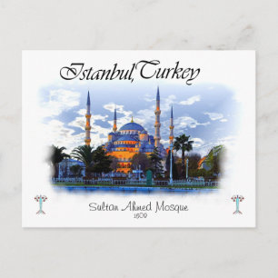 Cartão Postal Mesquita Azul - Istambul