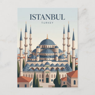 Cartão Postal Mesquita Azul Turquia
