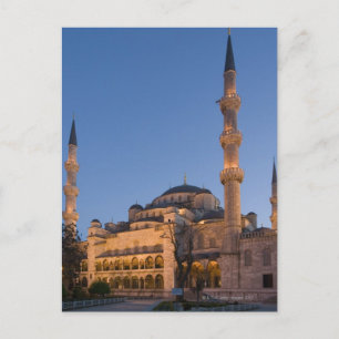 Cartão Postal Mesquita Azul, Zona de Sultanhamet, Istambul, Turq