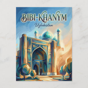 Cartão Postal Mesquita Bibi-Khanym Uzbequistão
