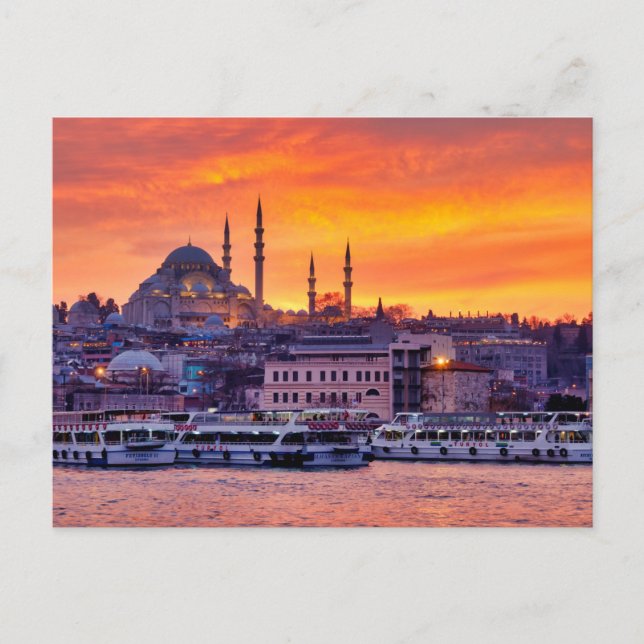 Cartão Postal Mesquita de Süleymaniye (Frente)
