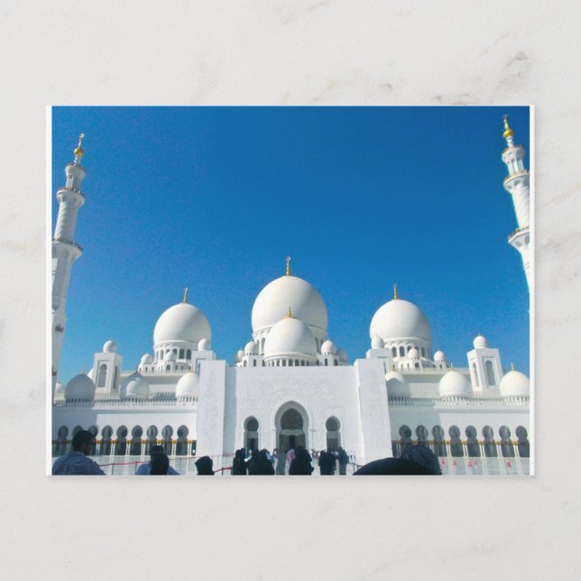 Cartão Postal Mesquita em Abu Dhabi (Frente)
