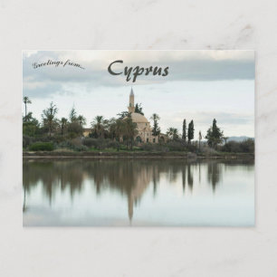 Cartão Postal Mesquita Hala Sulta Tekke Lago Salgado Larnaca Chi