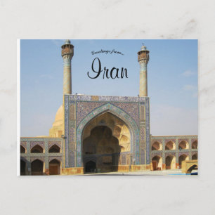 Cartão Postal Mesquita Jameh de Isfahan Iran