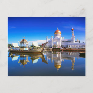 Cartão Postal Mesquita Sultan Omar Ali Saifuddien