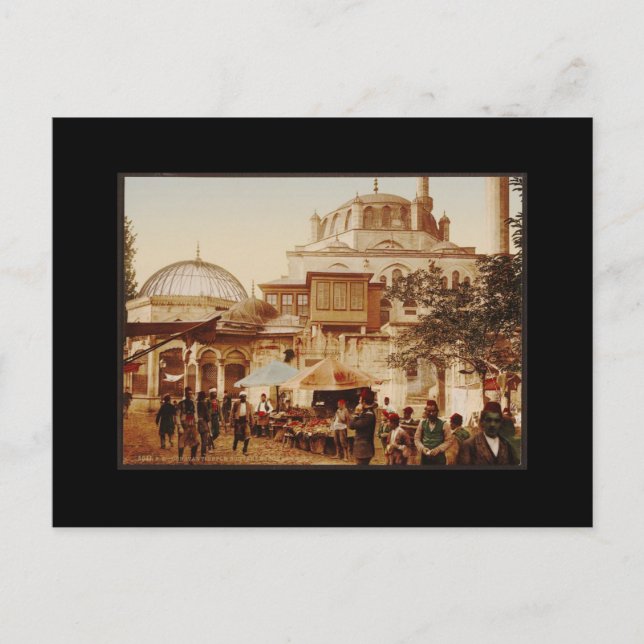 Cartão Postal Mesquita Yeni Valide em Istambul (Frente)