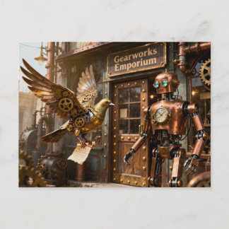 Cartão Postal Message for the Shop