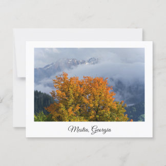 Cartão postal Mestia Georgia