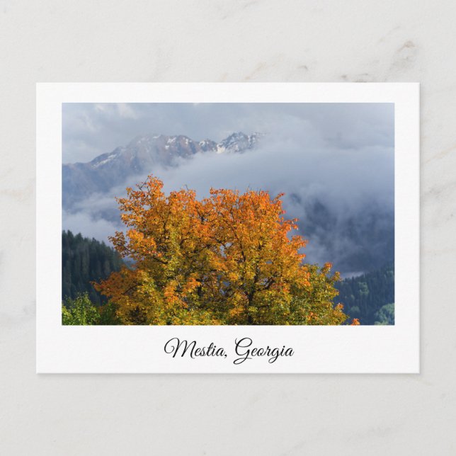 Cartão postal Mestia Georgia (Frente)