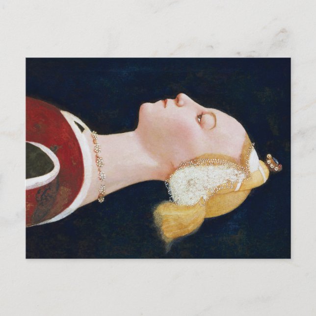 Cartão Postal Mestre da Natividade Castello Retrato de uma Senho (Frente)