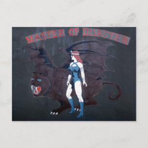 CARTÃO POSTAL MESTRE DO DESASTRE - B-1B LANCER NOSE ART