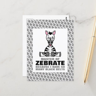 Cartão Postal Mestre em Zebrate, Zebra