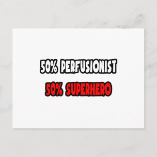 Cartão Postal Metade perfusionista... Half Superherói