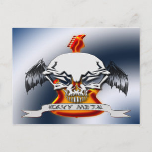 Cartão Postal Metal pesado