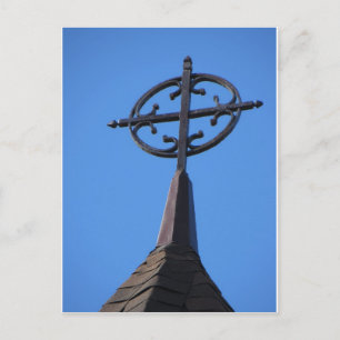 Cartão Postal Metal Steple Cross