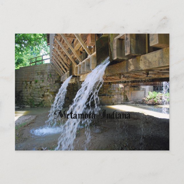 Cartão Postal Metamora Indiana (Frente)