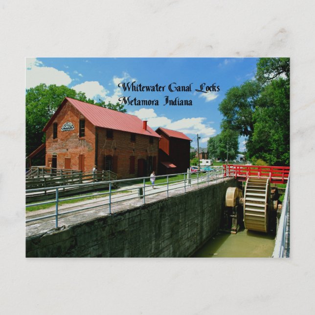 Cartão Postal Metamora Indiana (Frente)