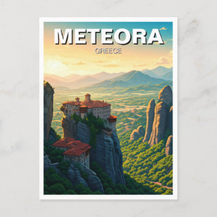 Cartão Postal Meteora Grécia