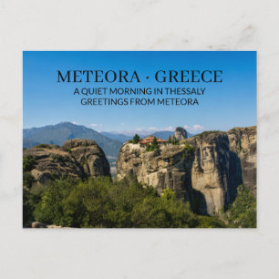 Cartão Postal METEORA · GRÉCIA Uma manhã tranquila na Tessália
