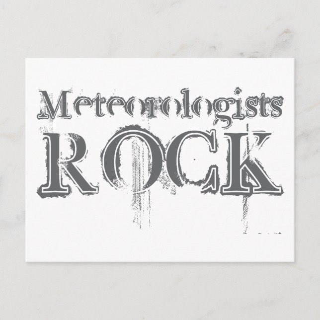 Cartão Postal Meteorologistas Rock (Frente)