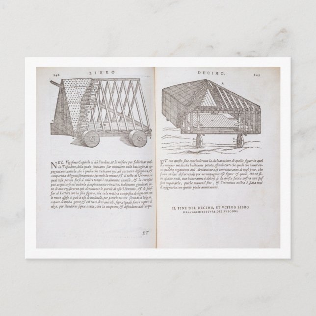 Cartão Postal Métodos de transporte de telhados pré-fabricados a (Frente)