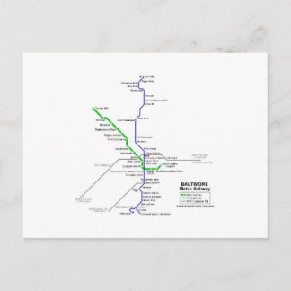 Cartão Postal metrô Baltimore