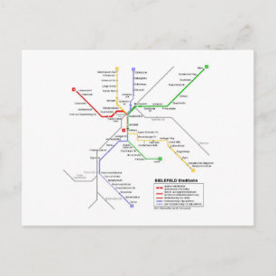 Cartão Postal metro de Bielefeld