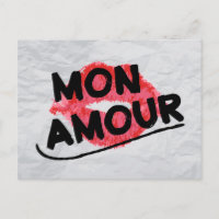 Meu Amor Batom Vermelho Beijo Bilhete de Amor Meu