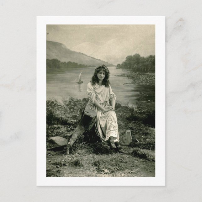 Cartão Postal Meu amor me chama de Vintage (Frente)