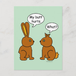 Cartão Postal Meu Bumbum Dói! O quê?