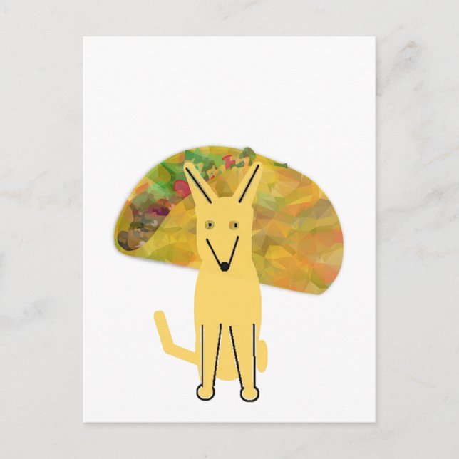 Cartão Postal Meu Cachorro Amigo e Taco, Cartão-postal (Frente)